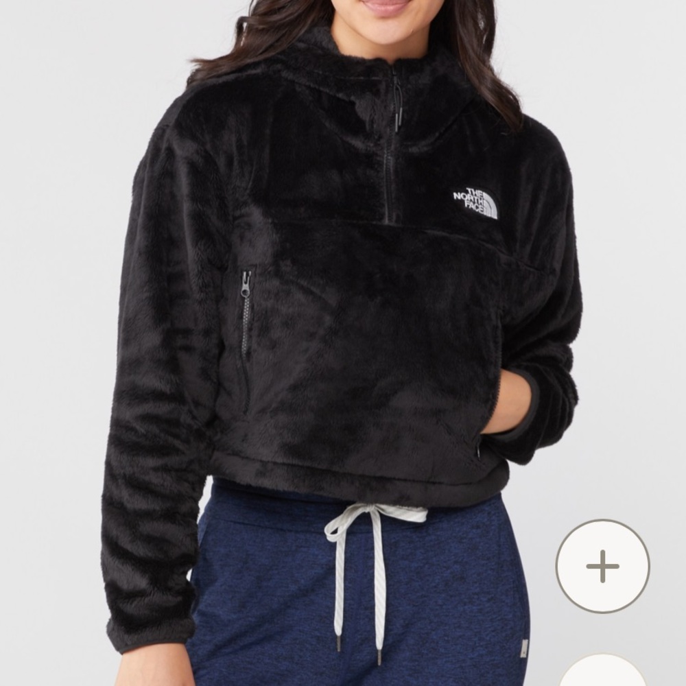 XS BLACK The North Face Osito Quarter-Zip Hoodie - Women's Fleece Brand New